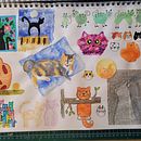 Mijn project van de cursus: Illustratietechnieken om je creativiteit de vrije loop te laten. Un progetto di Design, Illustrazione tradizionale, Belle arti, Pittura, Creatività, Creatività con i bambini e Sketchbook di Diana Verkade - 22.01.2024