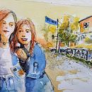 My project for course: Artistic Watercolor Sketching: Dare to Express Your Ideas . Ilustrație tradițională, Schițe, Creativitate, Desen, Pictură în acuarelă și Caiet de schițe de nina dekel - 01.17.2024