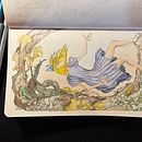 Mój projekt z kursu: Techniki ilustracji dla dzieci w szkicowniku Ein Projekt aus dem Bereich Design von Figuren, Bleistiftzeichnung, Kinderillustration, Sketchbook, Gouachemalerei und Bilderbücher von Karolina - 22.01.2024