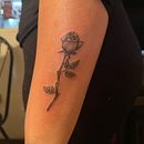 Mi proyecto del curso: Tatuaje botánico con puntillismo. Projekt z dziedziny Trad, c, jna ilustracja, Projektowanie tatuaż, R i sunek botaniczn użytkownika Alicia Hernandez Ochoa - 13.01.2024