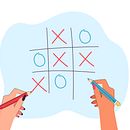 Triqui virtual (Tic Tac Toe). Programming, and Video Games project by Linda Bu - 01.14.2024