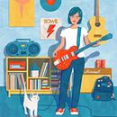 Rock girl. Un projet de Illustration numérique de Anastasia Gordeeva - 23.01.2024