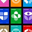 Shape of the Spirit Poster Series. Een project van  Br, ing en identiteit y Grafisch ontwerp van Jacob Warutthabhop - 24.01.2024
