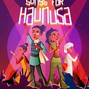 Songs for Haunusa (School Project). Design de personagens e Ilustração digital projeto de Yara Sevilleno - 24.01.2024