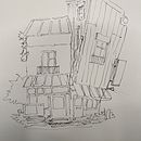 Mi proyecto del curso: Dibujo arquitectónico expresivo con marcadores de colores. Projekt z dziedziny Sketching,  R, sunek,  R, sunek architektoniczn, Sketchbook,  R i sunek atramentem użytkownika Joaquin Casacuberta Gras - 24.01.2024