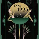 My project for course: Art Deco Style for Digital Illustration. Un progetto di Belle arti, Design di poster , Illustrazione digitale, Graphic design, Design digitale e Disegno digitale di Suzanne Rocha - 25.01.2024
