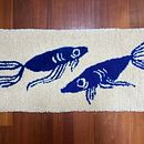 Fish rug 🐟✨My project for course: Tufting Technique for Creating Rugs. Arts, Crafts, Decoration, Fiber Arts, DIY, and Textile Design project by Elisa Albanelli - 01.25.2024