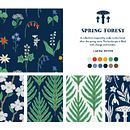 Spring Forest . Desain Grafis, Desain Produk, Desain Pola & Ilustrasi Digital proyek oleh Laura Oster - 01.25.2024