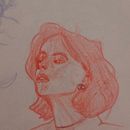 Sketchbook doodles/ finished portraits. Sketchbook, Ilustração tradicional, e Desenho projeto de Sandra Michael - 26.01.2024