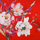 Mi proyecto del curso: Pintura floral expresiva con acrílicos. Artes plásticas, Pintura, Pintura Acrílica e Ilustração botânica projeto de Irene Criado - 27.01.2024