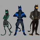 Alley Cats Lineup. Design de personagens projeto de alyssaurr - 27.01.2024