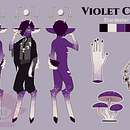 Diseño de personaje - Violet. Un projet de Illustration numérique de Isidora Ulloa - 05.09.2022