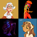 Character Concepts  . % Emily Mathewson tarafından hazırlanan Tasarım, Ve Karakter Tasarımı projesi - 01.27.2024