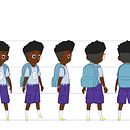 Mon projet du cours : Character design pour animation avec Photoshop. Un proyecto de Animación, Diseño de personajes y Animación de personajes de Dan MIHINDOU MIHINDOU - 28.01.2024