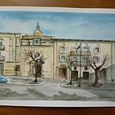 Il mio progetto del corso: Tecniche moderne di acquerello paesaggistico . Lukisan, Dan Lukisan Cat Air proyek oleh gosia73 - 01.28.2024