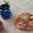 Mi proyecto del curso: Cerámica en casa para principiantes . % maria laura cuadros castex tarafından hazırlanan Aksesuar Tasarımı, Sanat ve El Sanatları, Güzel sanatlar, Ve Seramikler projesi - 01.28.2024