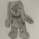 Fluffy Bunny. Traditional illustration project by Nadia Bruwer - 01.28.2024