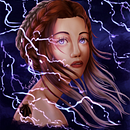 Storm - Mi proyecto del curso: Retratos digitales de fantasía con Photoshop. Een project van Traditionele illustratie,  Tekening, Digitale illustratie,  Portrettekening, Digitale tekening y  Digitaal schilderij van Natalia Prioglio - 29.01.2024