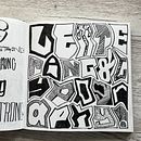 My project for course: Hand-Lettering Sketchbook: Techniques to Unlock Creativity. Un progetto di Bozzetti, Creatività, Disegno, H, lettering e Sketchbook di Jolene Brown - 01.02.2024