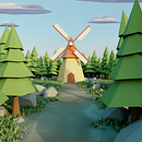 Meu projeto do curso: Modelagem de cenários low poly para vídeo games. Un progetto di 3D e Modellazione 3D di Juliana Barbosa - 01.02.2024