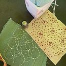 Mi proyecto del curso: Introducción al bordado japonés sashiko. Un projet de Broderie, Art textile, DIY, Upc, cling , et Design textile de Marianela Rosso - 02.02.2024