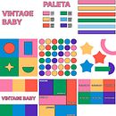 VINTAGE BABY . Een project van  Ontwerp,  Br, ing en identiteit, Grafisch ontwerp, T, pografie, Logo-ontwerp, T y pografisch ontwerp van Brian Alexander Palacios Reyes - 02.02.2024
