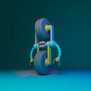 Mi proyecto del curso: Introducción a la creación de personajes y modelado 3D con Maya . 3D, Desain Karakter, pemodelan 3D, desain Karakter 3D, Dan desain 3D proyek oleh Manuel Alberto Cabrera León - 02.02.2024