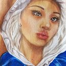 Mi proyecto del curso: Dibujo de retratos expresivos con tizas pastel. Un proyecto de Ilustración tradicional, Bellas Artes, Dibujo, Dibujo de Retrato y Dibujo artístico de Laura Simos - 03.02.2024