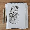 My project for course: Surrealistic Fineliner Illustration. Traditional illustration, Pencil Drawing, Drawing, Realistic Drawing, Artistic Drawing & Ink Illustration project by mata_cervinkova7 - 02.03.2024
