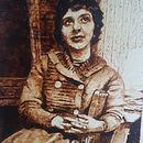 Pyrography project - Portrait. Projekt z dziedziny Craft,  R, sunek, Portret, Obróbka drewna, Kreat i wność użytkownika Jan Harvey - 04.02.2024