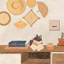 Meu projeto do curso: Histórias ilustradas com Procreate: explore texturas e pincéis. Projekt z dziedziny Trad, c, jna ilustracja, Ilustracja c, frowa, R, sunek c, frow, Sketchbook i Narracja użytkownika janaine_santana - 03.02.2024