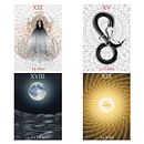 Tarot 2 Ein Projekt aus dem Bereich Kunstleitung, Collage, Infografik, Fotoretuschierung, Vektorillustration, Kreativität, Digitale Zeichnung und Gravieren von nsalmon - 04.02.2024