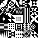 Experimento con Neo Geometrismo. Vector Illustration, and Design project by Camilo Valenzuel Castagno - 02.07.2024