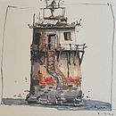 My project for course: Expressive Architectural Sketching with Colored Markers. Un progetto di Bozzetti, Disegno, Illustrazione architettonica, Sketchbook e Illustrazione con inchiostro di Cheryl Bryll - 04.02.2024