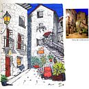 Village Flower - Ejercicio con color. Un projet de Design , Carnet de croquis, Dessin au cra, on, Dessin réaliste, Créativité , et Dessin de Elba Bianchi - 08.02.2024