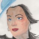 Mi proyecto del curso: Retrato ilustrado en acuarela Ein Projekt aus dem Bereich Traditionelle Illustration, Bildende Künste, Malerei, Zeichnung, Aquarellmalerei, Porträtzeichnung und Artistische Zeichnung von injoestrada - 08.02.2024