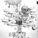 Mon projet du cours : Illustration surréaliste au feutre fin. Traditional illustration, Pencil Drawing, Drawing, Realistic Drawing, Artistic Drawing & Ink Illustration project by Joana Pln - 02.10.2024