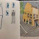 Mein Abschlussprojekt für den Kurs: Illustration im Skizzenbuch mit Buntstiften. Un proyecto de Ilustración tradicional, Bellas Artes, Bocetado, Dibujo a lápiz, Dibujo, Dibujo artístico y Sketchbook de aromakoffer - 11.02.2024