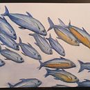 Mein Abschlussprojekt für den Kurs: Aquarellillustration von Meereswelten . Un proyecto de Ilustración tradicional, Pintura, Pintura a la acuarela e Ilustración naturalista				 de Franziska Schmid-Zehtner - 11.02.2024