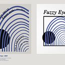 Cartelería Fuzzy Eyes. Design, Poster Design, Br, ing & Identit project by Dagmar Jiménez Iglesias - 02.12.2024