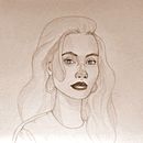 Mi proyecto del curso: Cuaderno de retratos a línea con grafito . Seni Rupa, Membuat sketsa, Menggambar, Menggambar Potret, Dan Buku sketsa proyek oleh Ale Peregrina - 02.09.2024