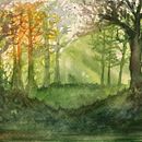 Mein Abschlussprojekt für den Kurs: Verträumte Aquarell-Landschaften: Halte Licht fest. Un proyecto de Pintura y Pintura a la acuarela de Palinkas Cecilia - 12.02.2024