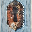Mi proyecto del curso: Masterclass  de texturas en acuarela  - Cerradura  - Silvina Yaffe. Un proyecto de Bellas Artes, Pintura a la acuarela y Pintura de Silvina Yaffe - 08.02.2024