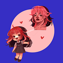 Icon y chibi . Een project van Traditionele illustratie y Digitale illustratie van Jazmín Milena - 14.02.2024