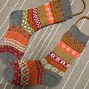 Fair Isle Sock MKALendar. Tricô projeto de lmaastrup - 14.02.2024