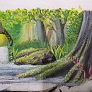My project for course: Fantasy Landscapes with Watercolor & Gouache. Un progetto di Belle arti, Pittura, Pittura ad acquerello, Illustrazione naturalistica e Pittura gouache di Susi Stimpson - 14.02.2024