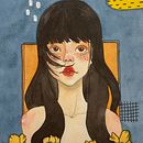 My project for course: Illustrated Portrait in Watercolor. Traditional illustration, Fine Arts, Painting, Drawing, Watercolor Painting, Portrait Drawing, and Artistic Drawing project by Mayz Yarana - 02.15.2024