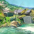 Vibrant landscapes and paint sketches. Un progetto di Pittura di i_mai - 16.02.2024