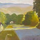 My project for course: Oil Landscape Painting: Explore the Power of Light. Een project van Traditionele illustratie,  Beeldende kunst, Tekening met potlood,  Olieverfschilderij y Naturalistische illustratie van Marina Cvetkovic - 17.02.2024