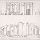 My project for course:  Tribunal de Justiça de Palmas Tocantins. Architecture, Pencil Drawing, and Architectural Illustration project by Sara Gomes de Almeida - 02.17.2024